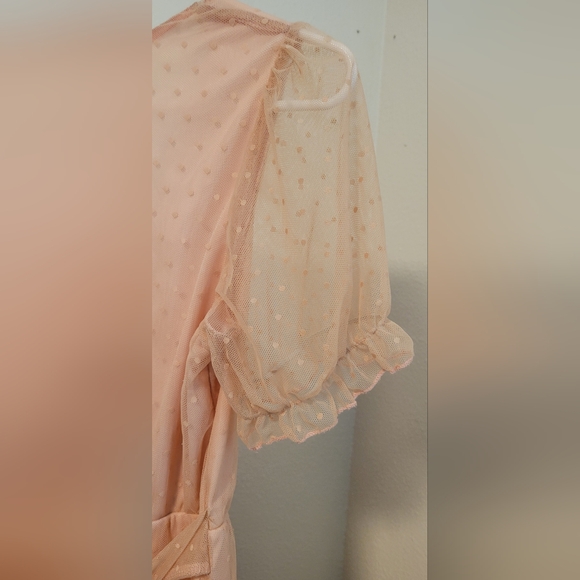 Inspires Hearts Blush Polkadot Juniors Dress - Picture 7 of 8